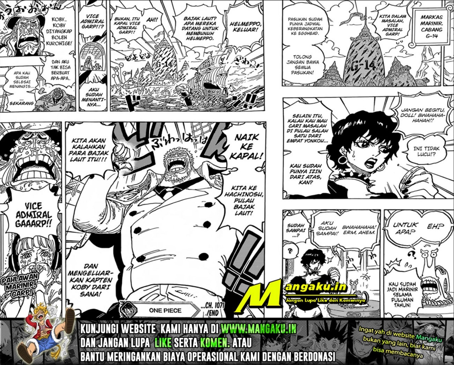 One Piece Chapter 1071 - halaman 9