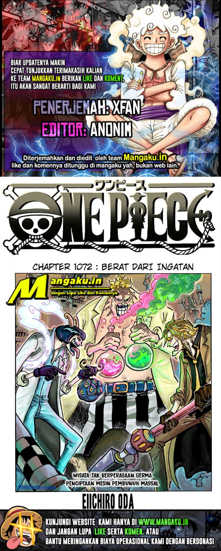One Piece Chapter 1072 - halaman 1