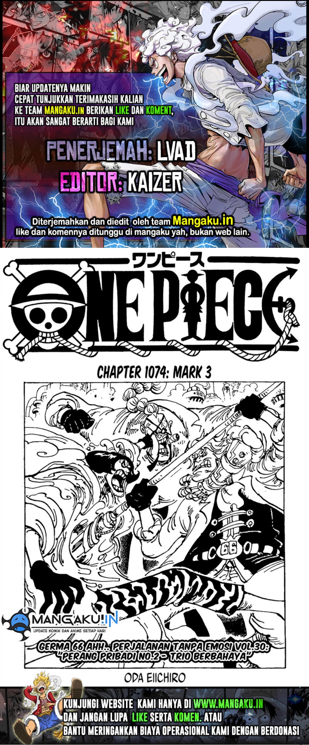 One Piece Chapter 1074 - halaman 1