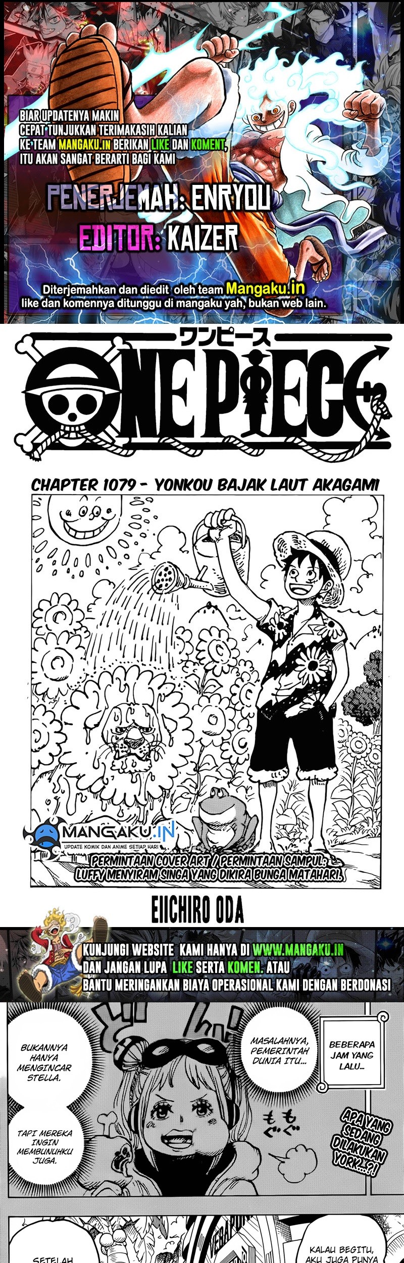 One Piece Chapter 1079 - halaman 1