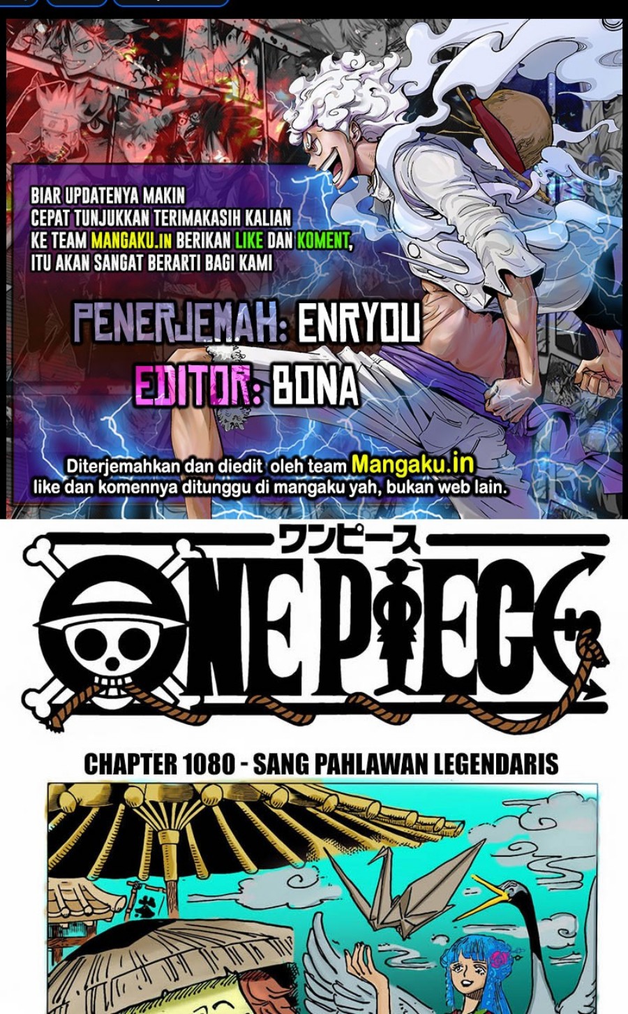 One Piece Chapter 1080 - halaman 1
