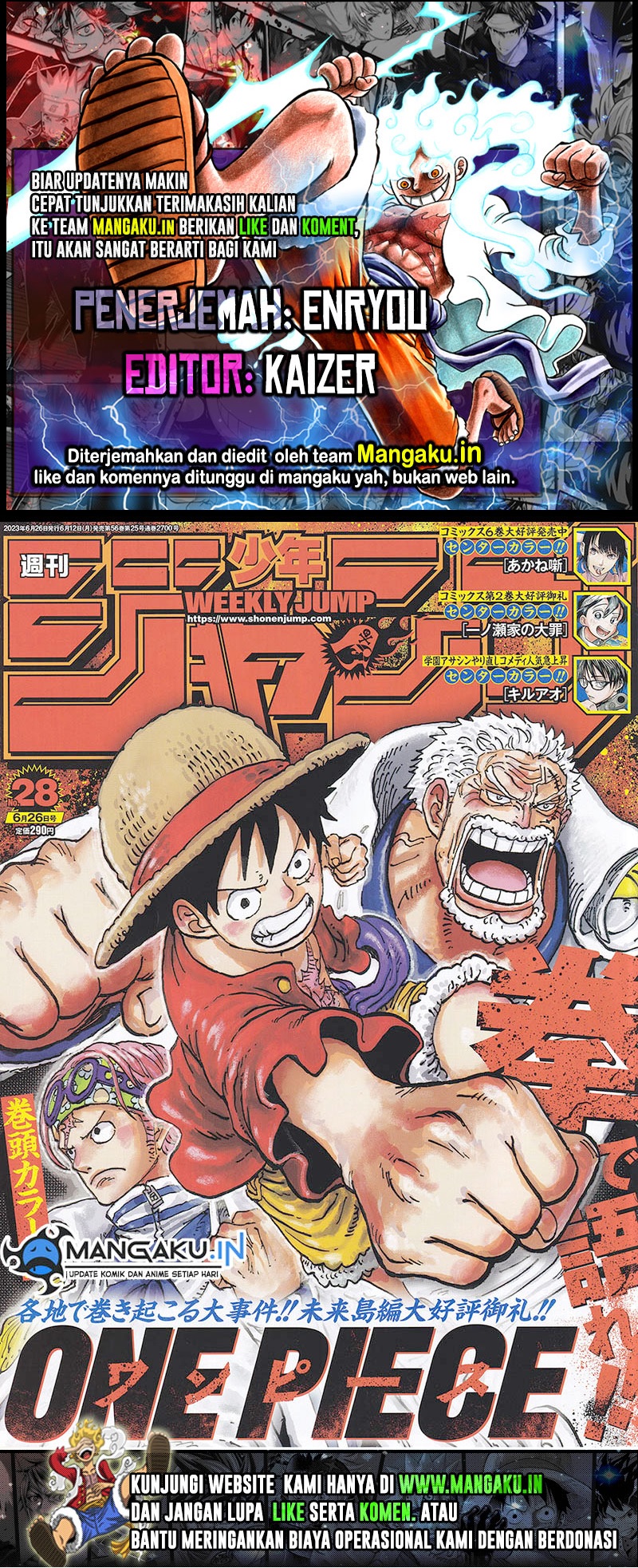 One Piece Chapter 1086 - halaman 1