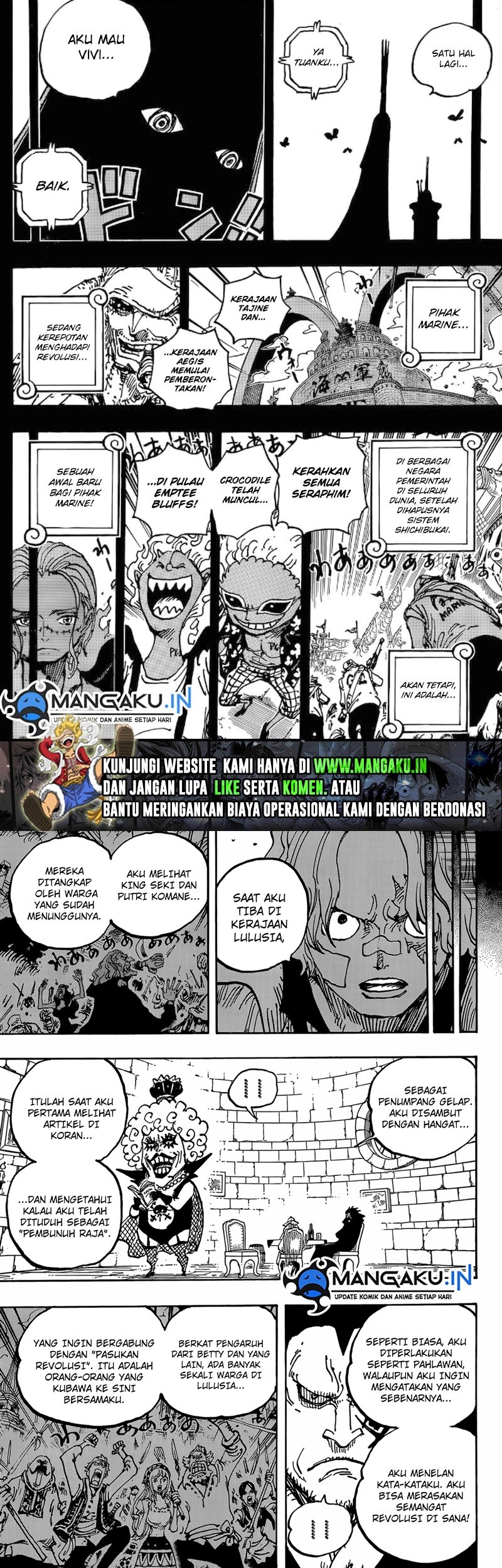 One Piece Chapter 1086 - halaman 7