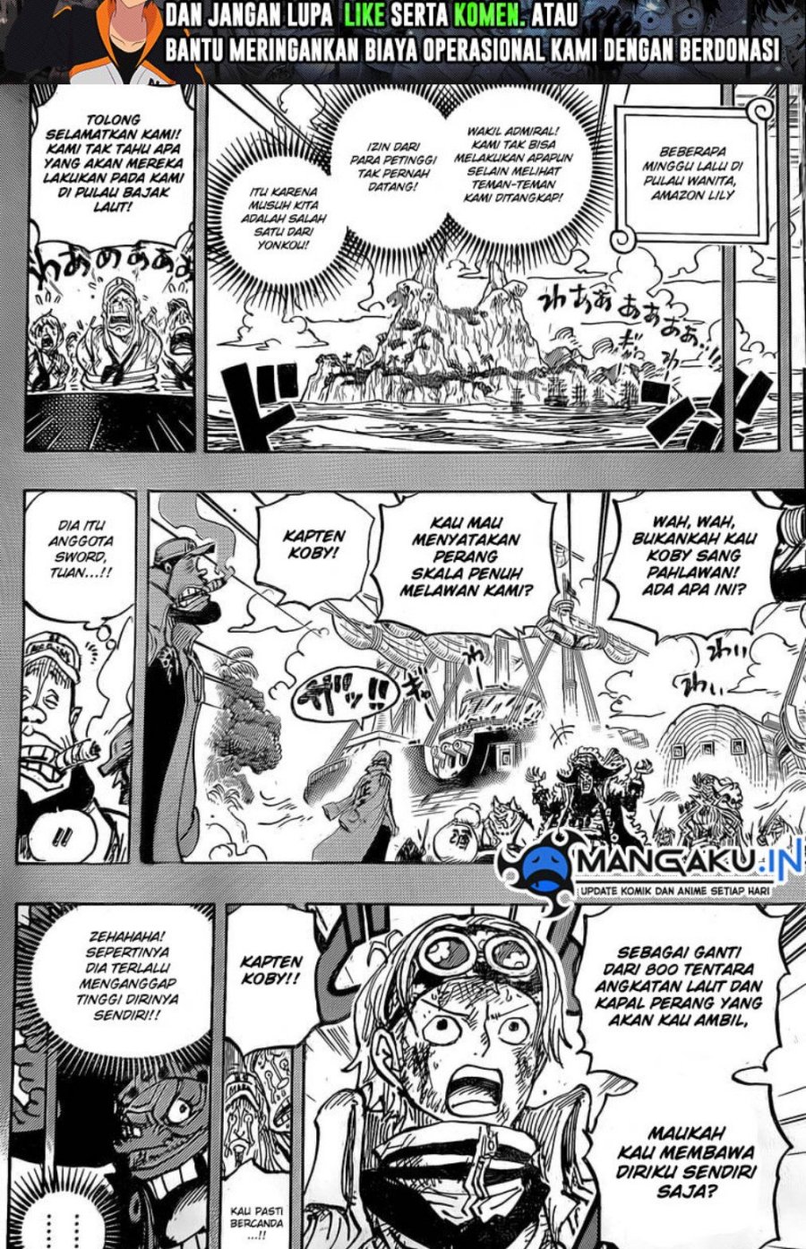 One Piece Chapter 1088 - halaman 3