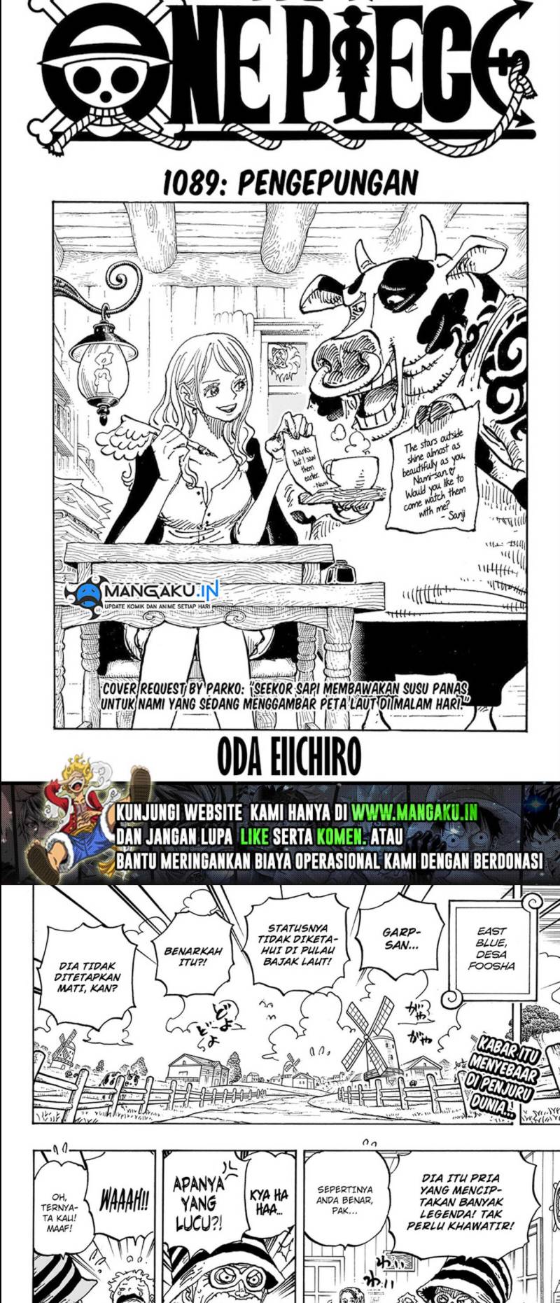 One Piece Chapter 1089 - halaman 2