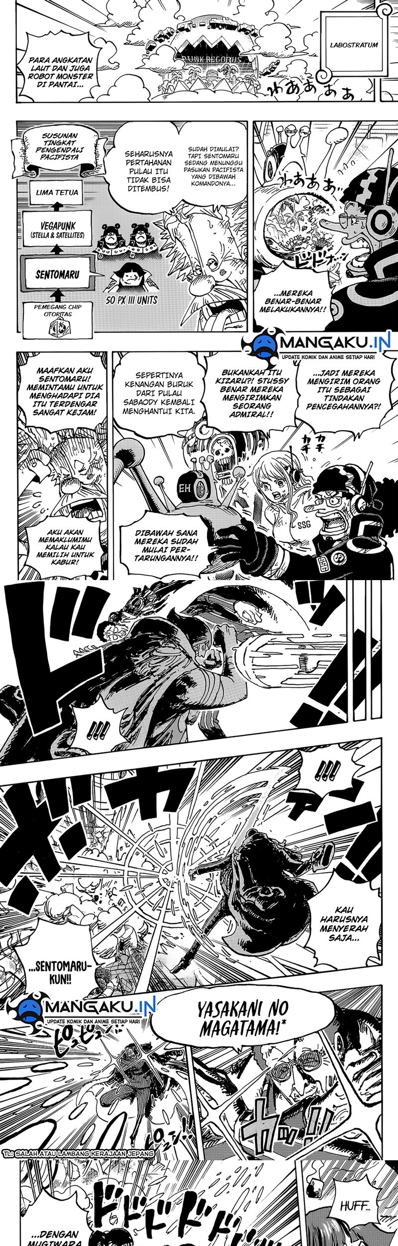 One Piece Chapter 1091 - halaman 5
