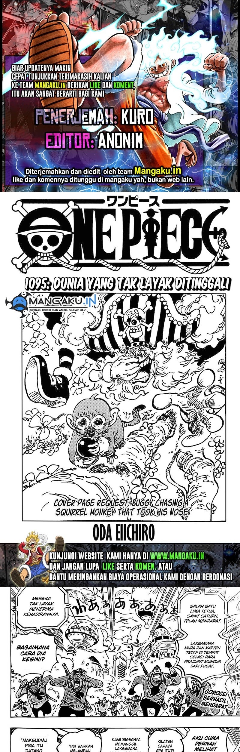 One Piece Chapter 1095 - halaman 1