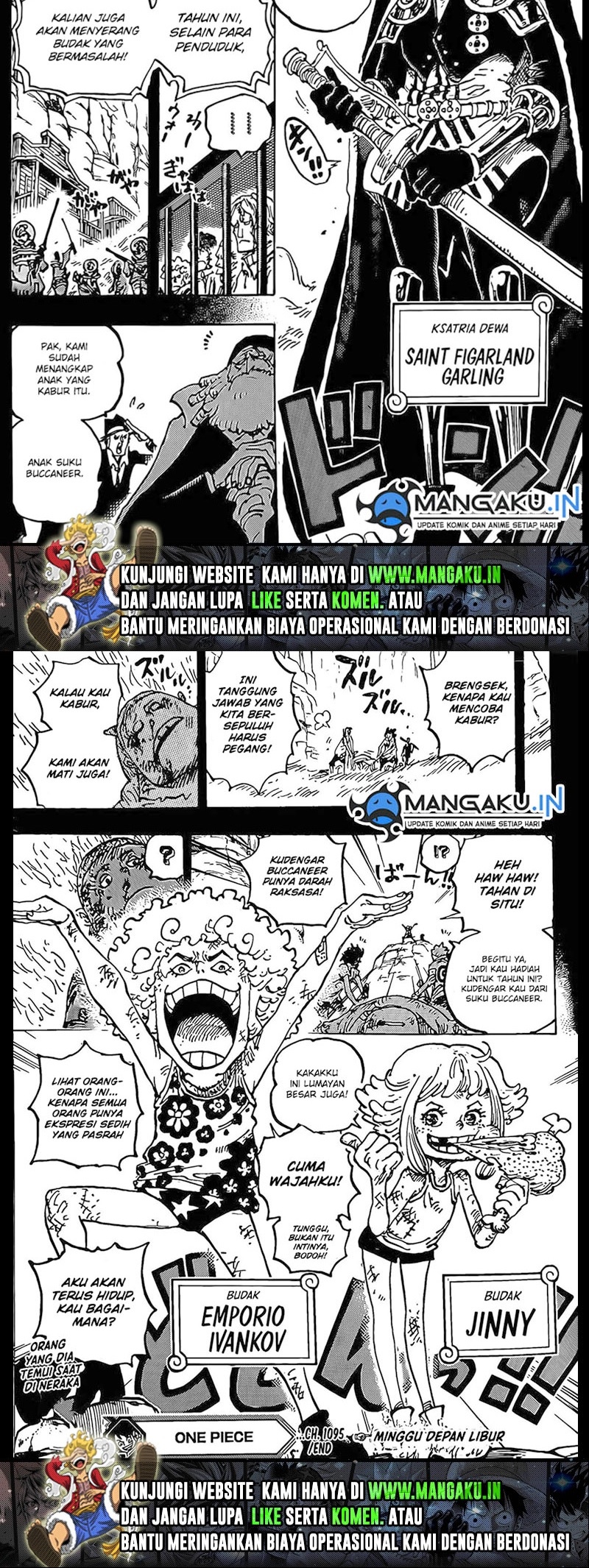 One Piece Chapter 1095 - halaman 9