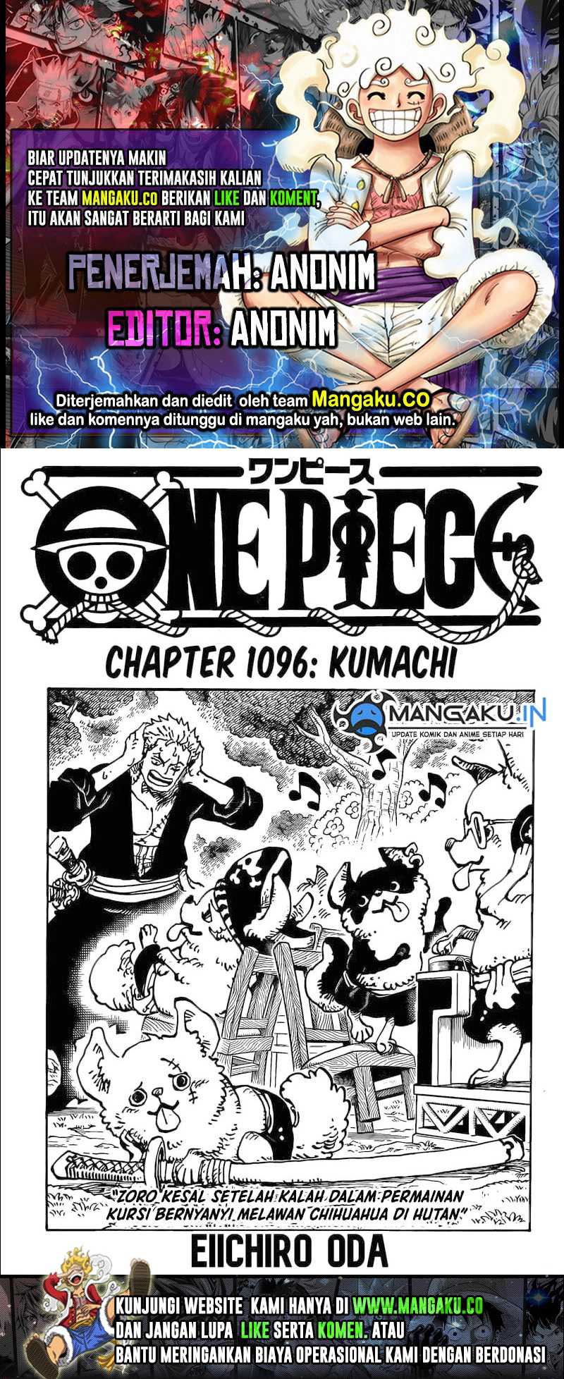 One Piece Chapter 1096 - halaman 1