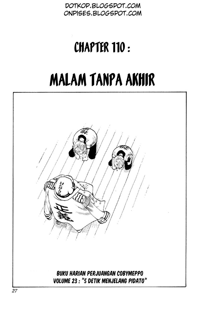 One Piece Chapter 110 - halaman 1