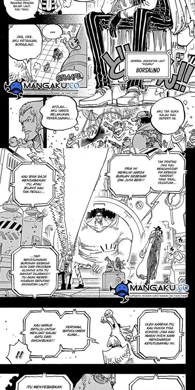 One Piece Chapter 1100 - halaman 2