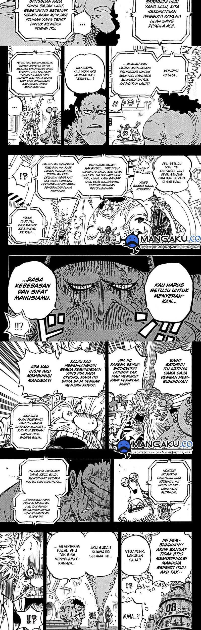 One Piece Chapter 1100 - halaman 3