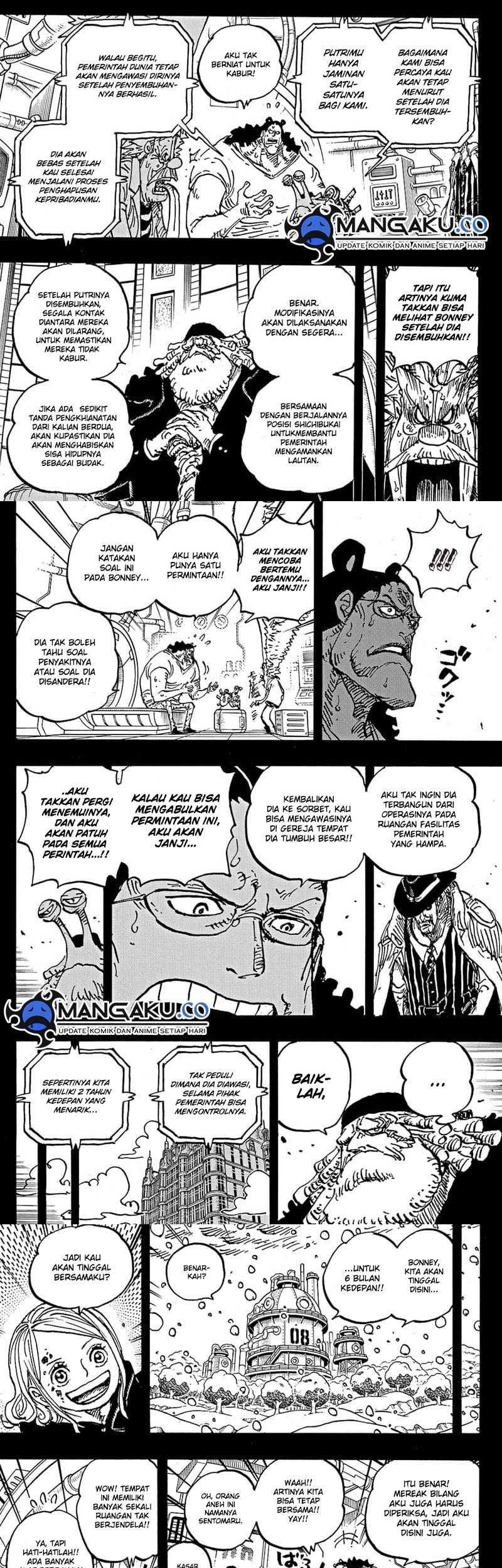 One Piece Chapter 1100 - halaman 5