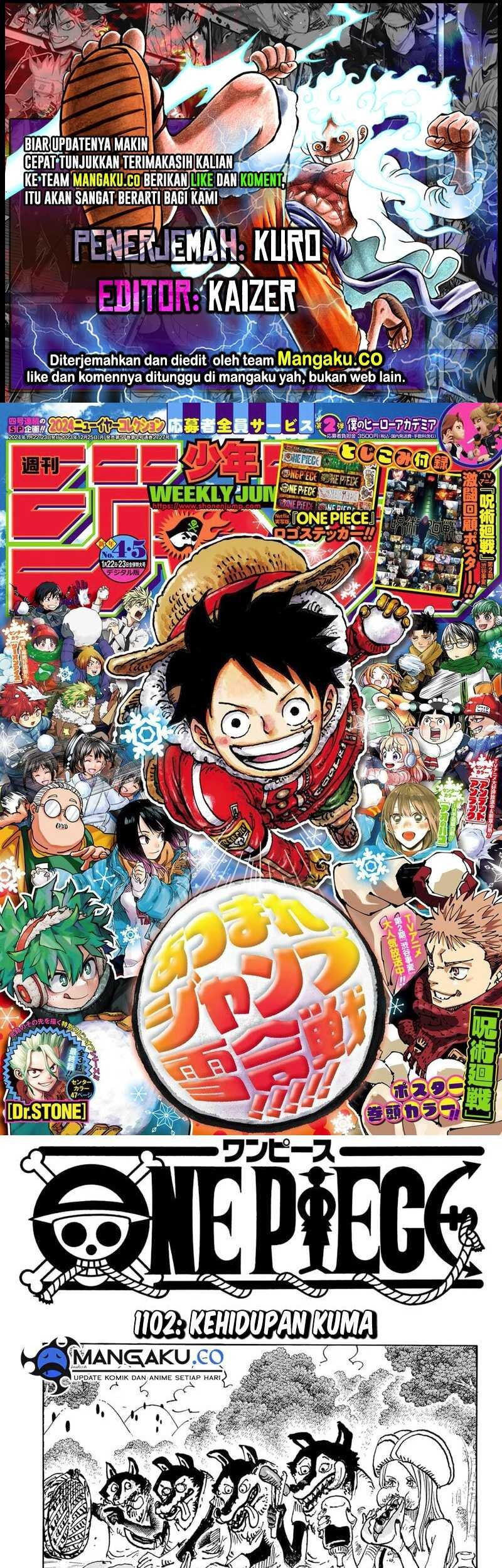 One Piece Chapter 1102 - halaman 1