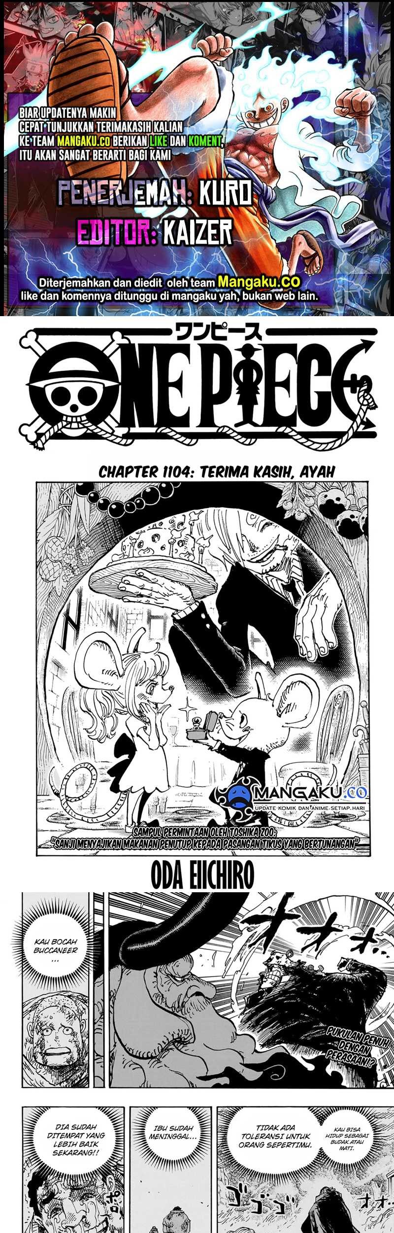 One Piece Chapter 1104 - halaman 1