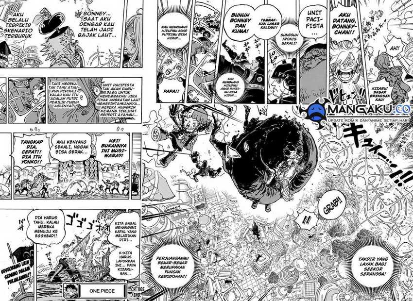 One Piece Chapter 1105 - halaman 7
