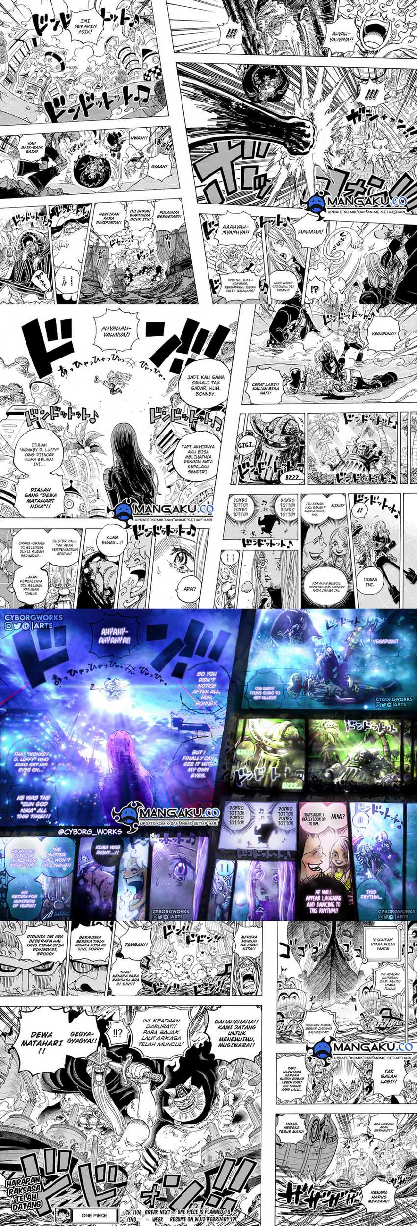 One Piece Chapter 1106 - halaman 6