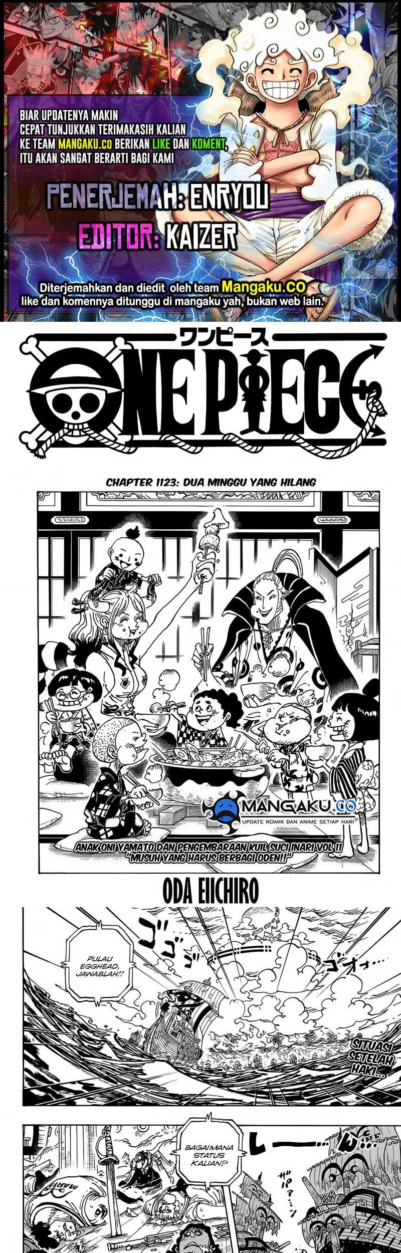 One Piece Chapter 1123 - halaman 1