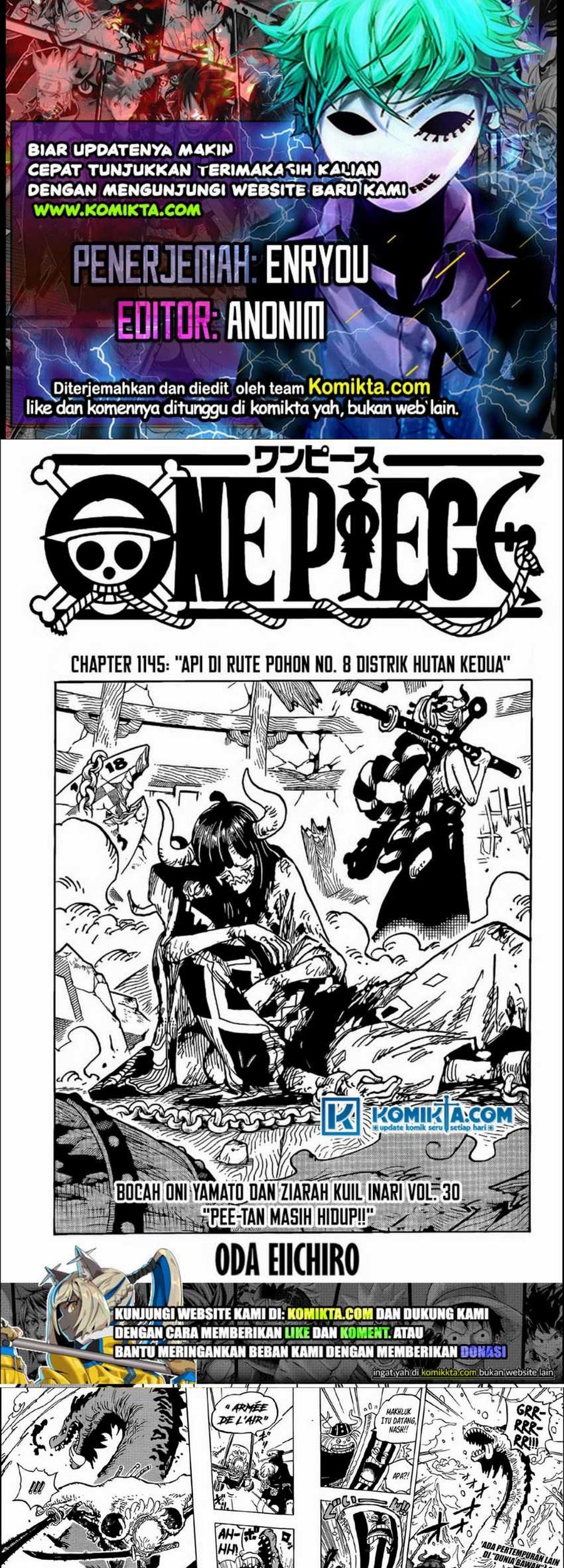One Piece Chapter 1145 - halaman 1