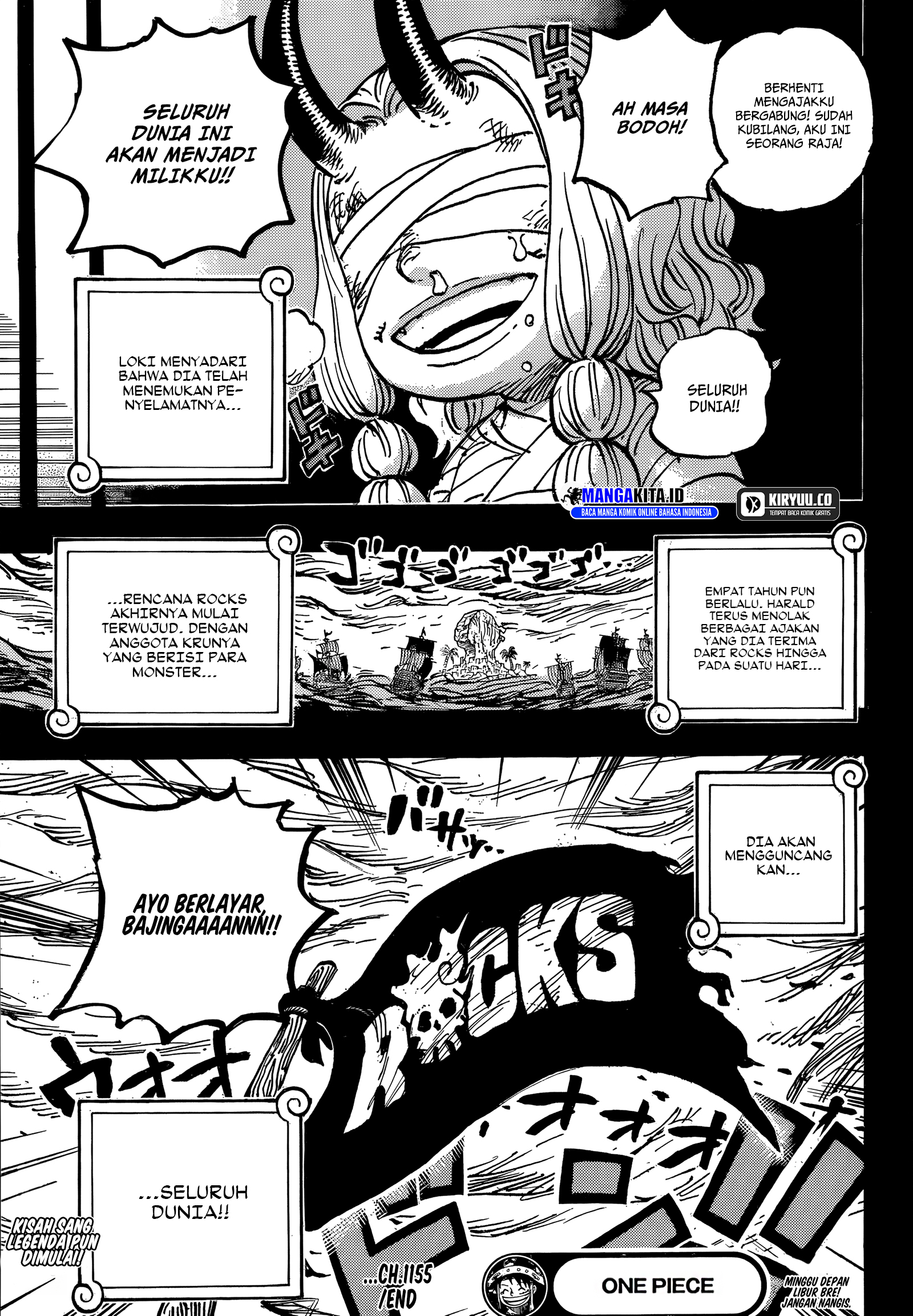 One Piece Chapter 1155 - halaman 14