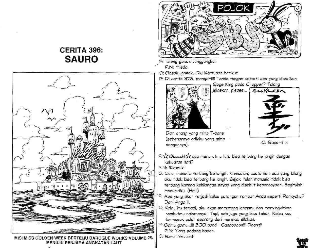 One Piece Chapter 396 - halaman 1