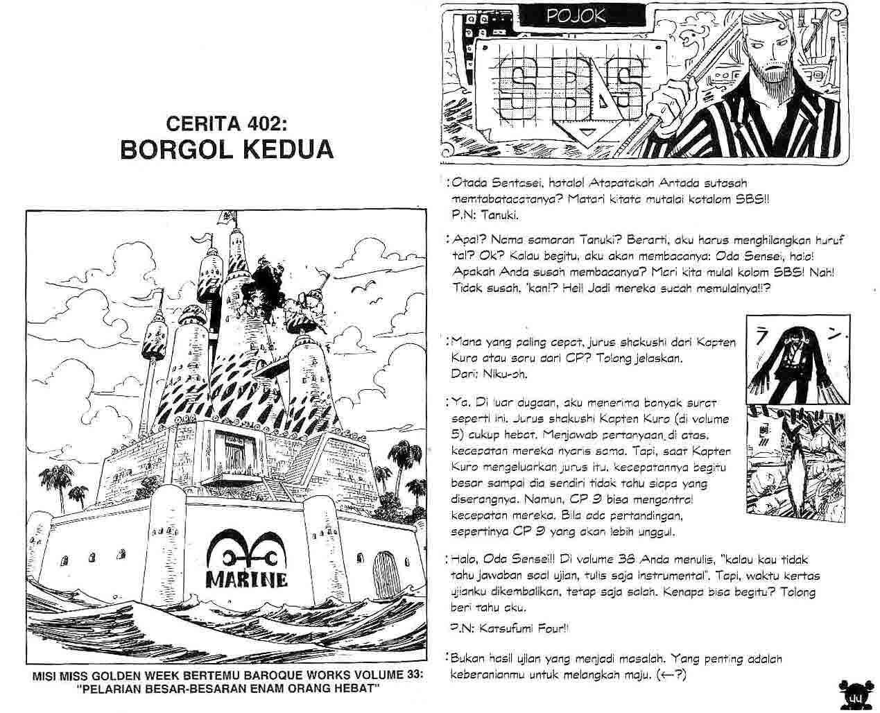 One Piece Chapter 402 - halaman 1