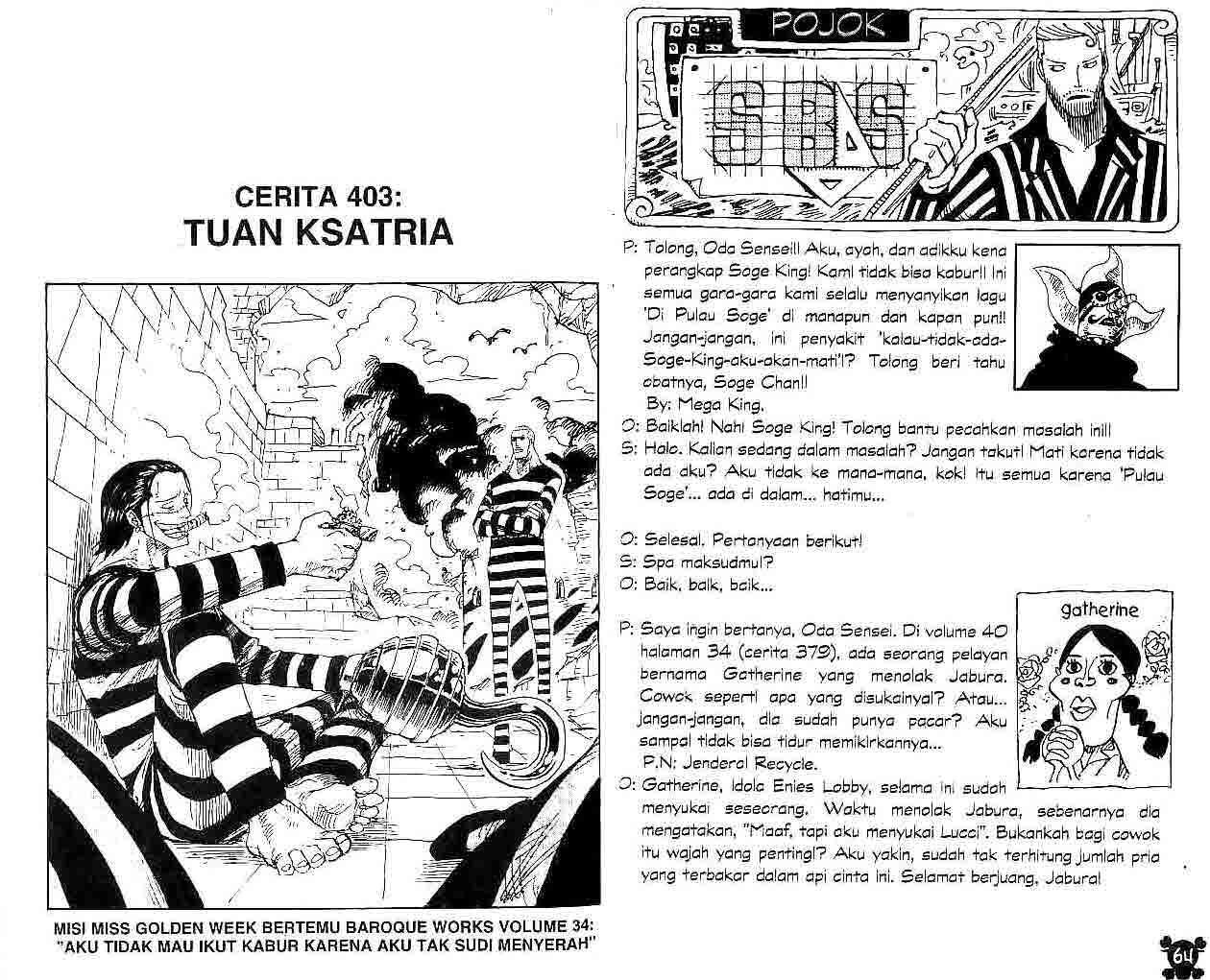 One Piece Chapter 403 - halaman 1