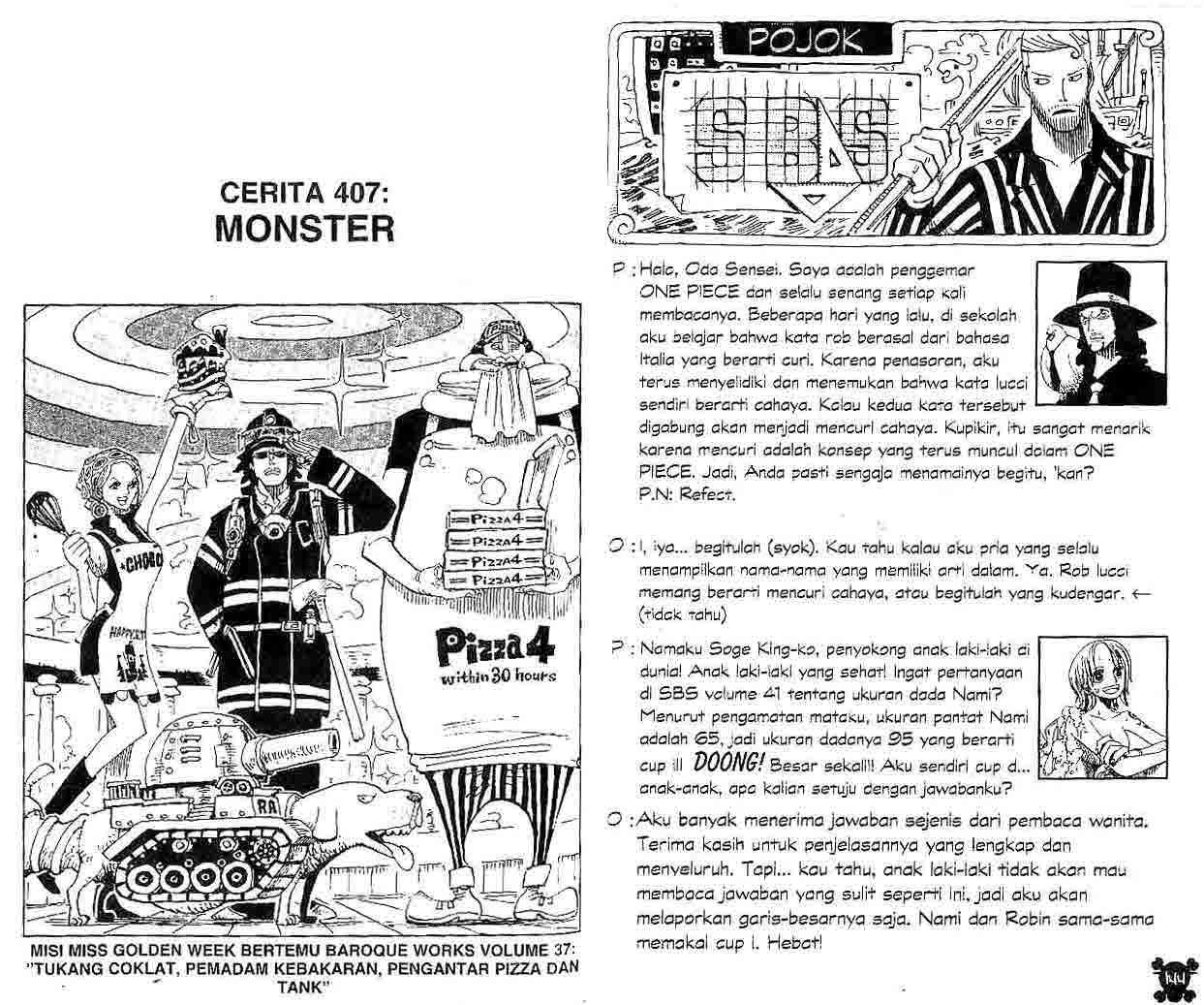 One Piece Chapter 407 - halaman 1