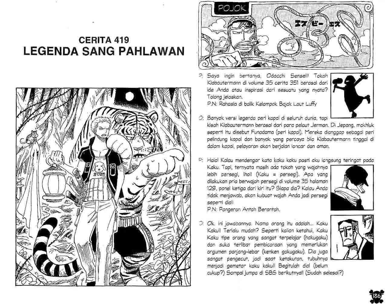One Piece Chapter 419 - halaman 1