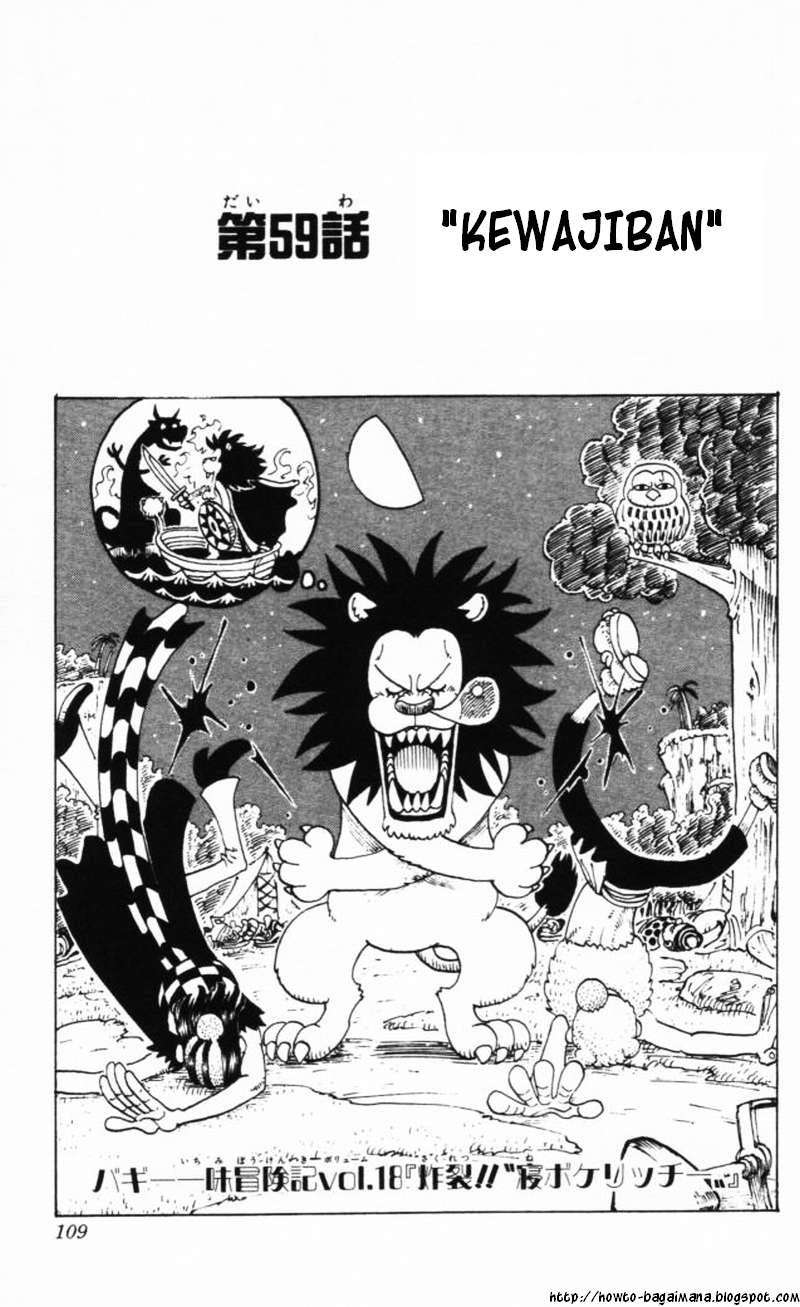 One Piece Chapter 59 - halaman 1