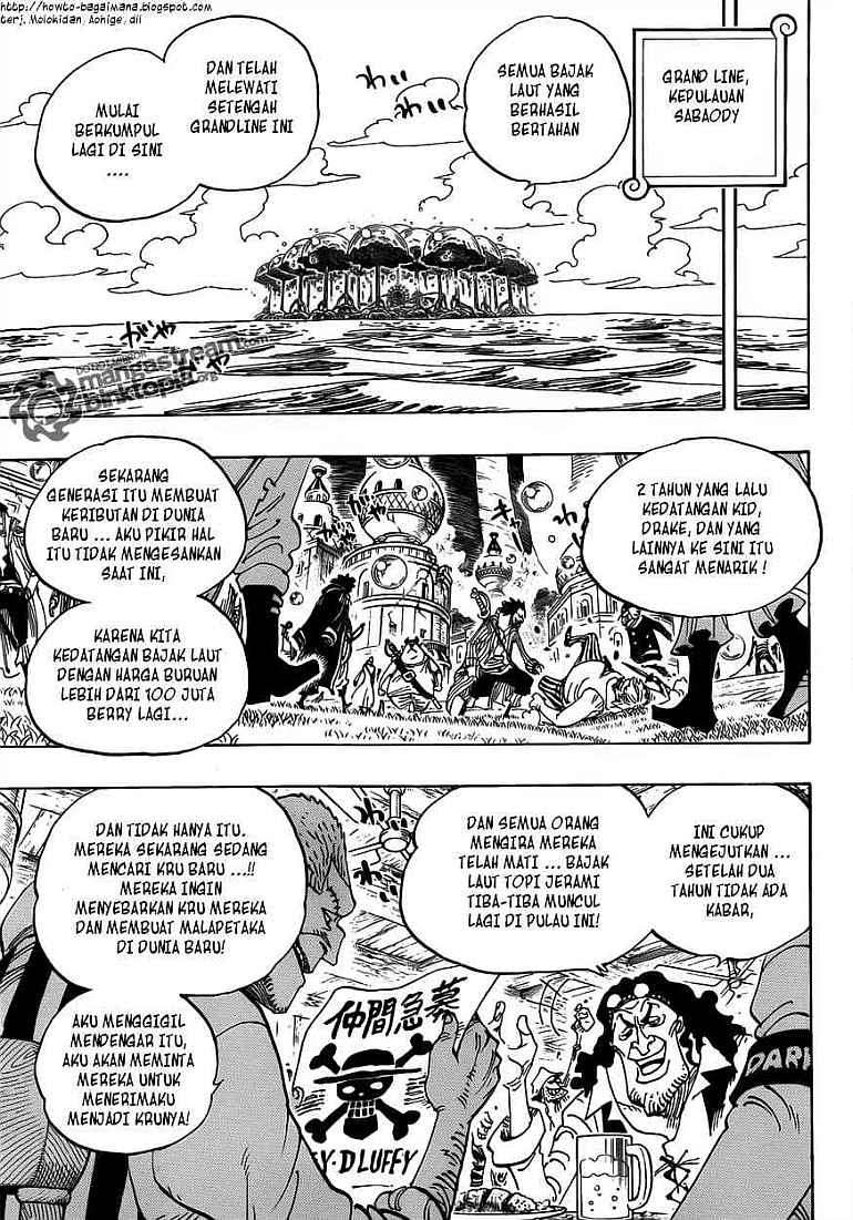 One Piece Chapter 598 - halaman 5