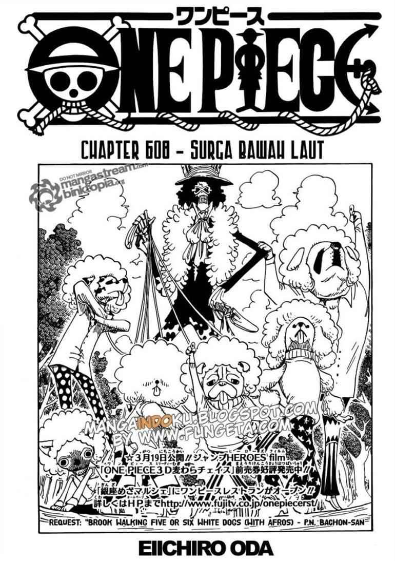 One Piece Chapter 608 - halaman 1