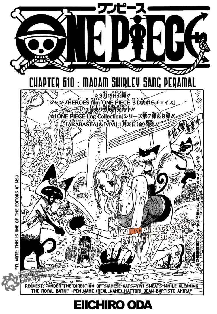 One Piece Chapter 610 - halaman 1