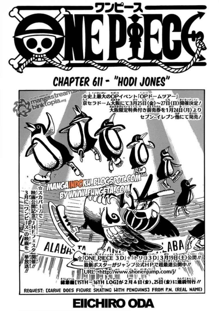 One Piece Chapter 611 - halaman 1