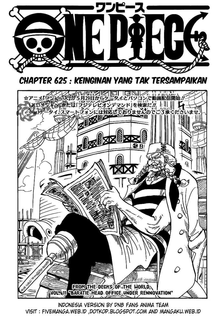 One Piece Chapter 625 - halaman 1