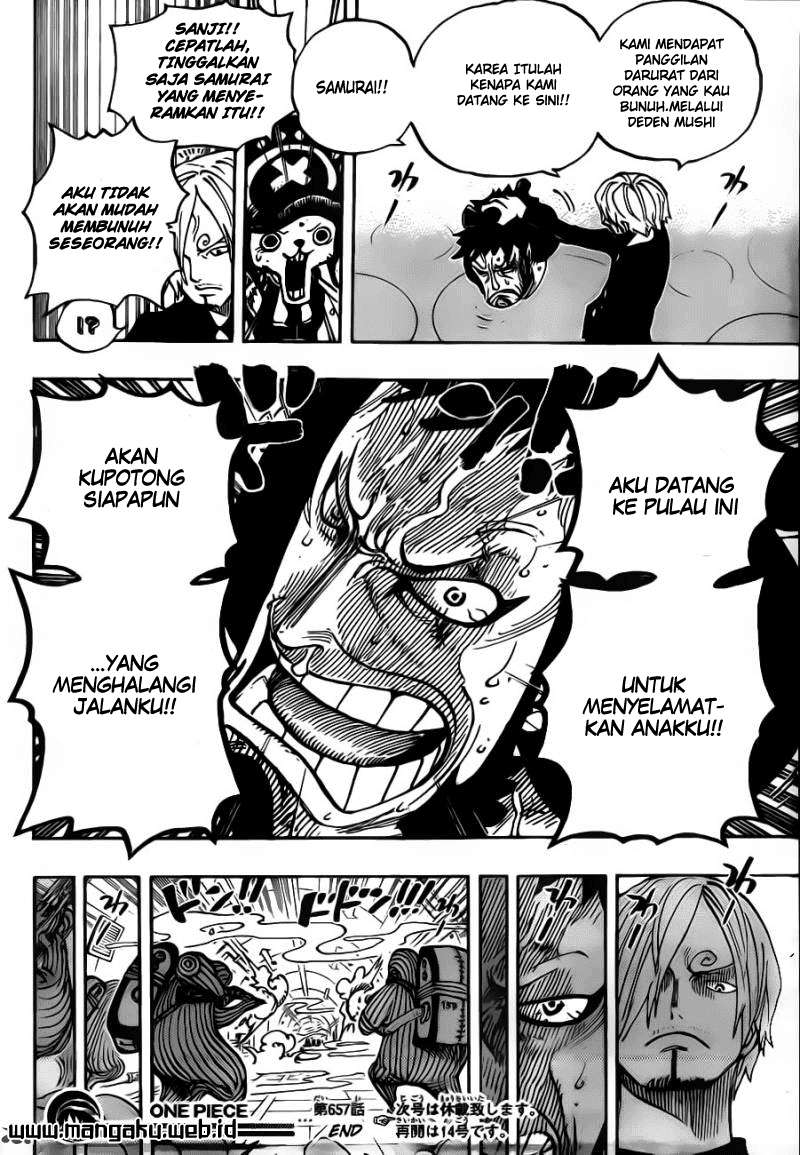 One Piece Chapter 657 - halaman 17