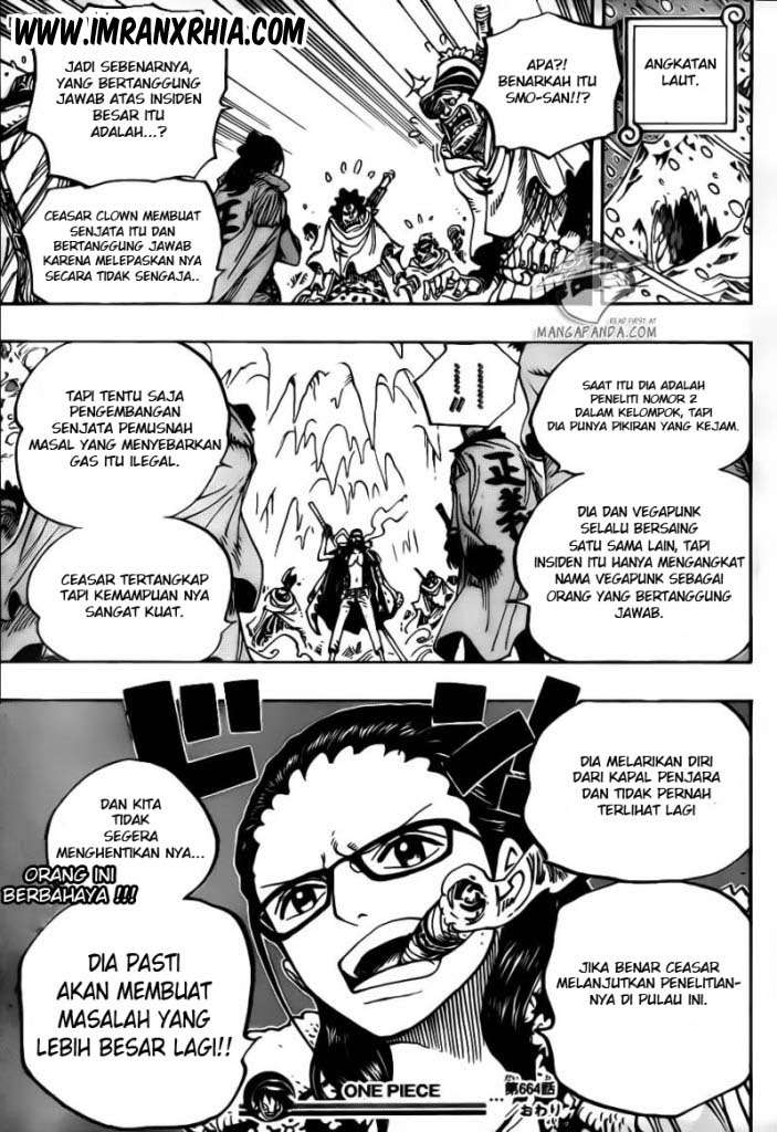 One Piece Chapter 664 - halaman 18