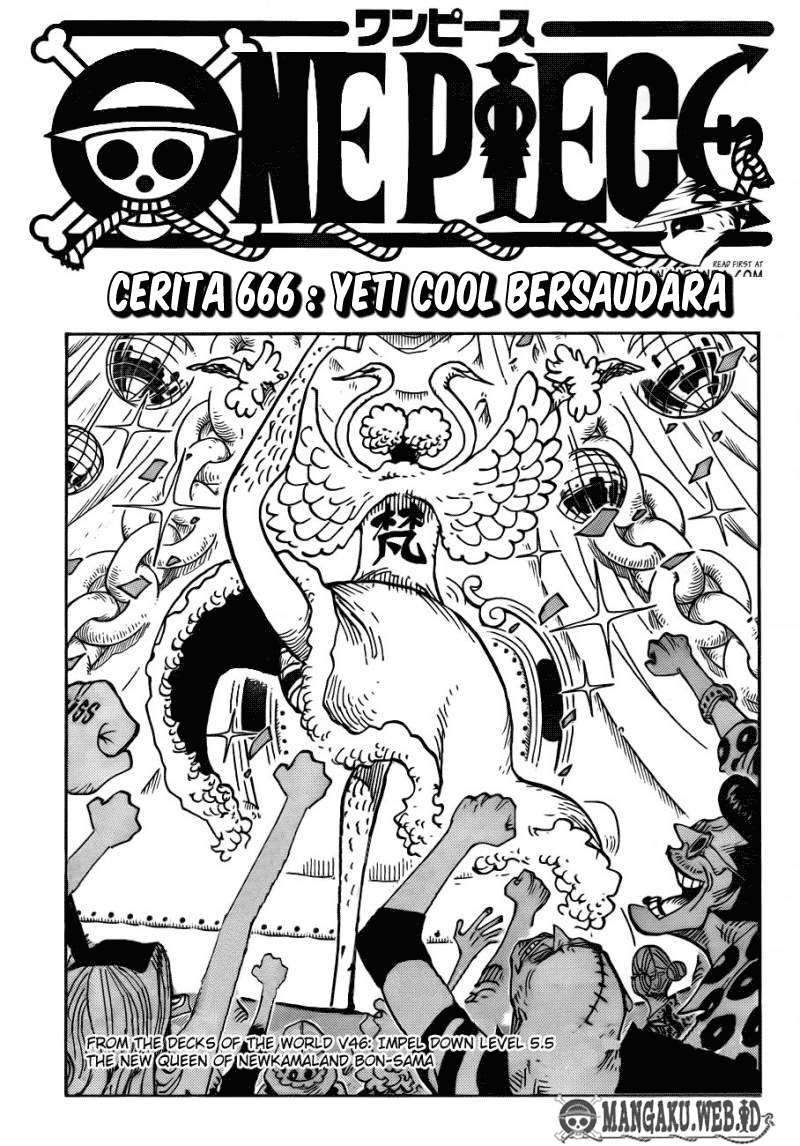 One Piece Chapter 666 - halaman 2