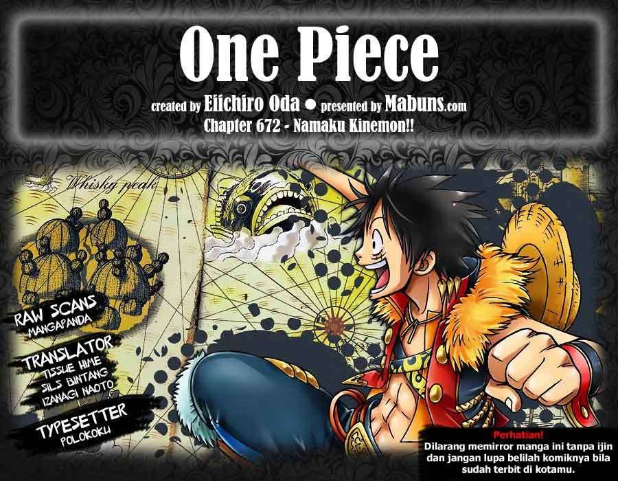 One Piece Chapter 672 - halaman 1