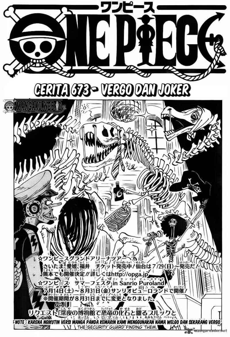 One Piece Chapter 673 - halaman 2