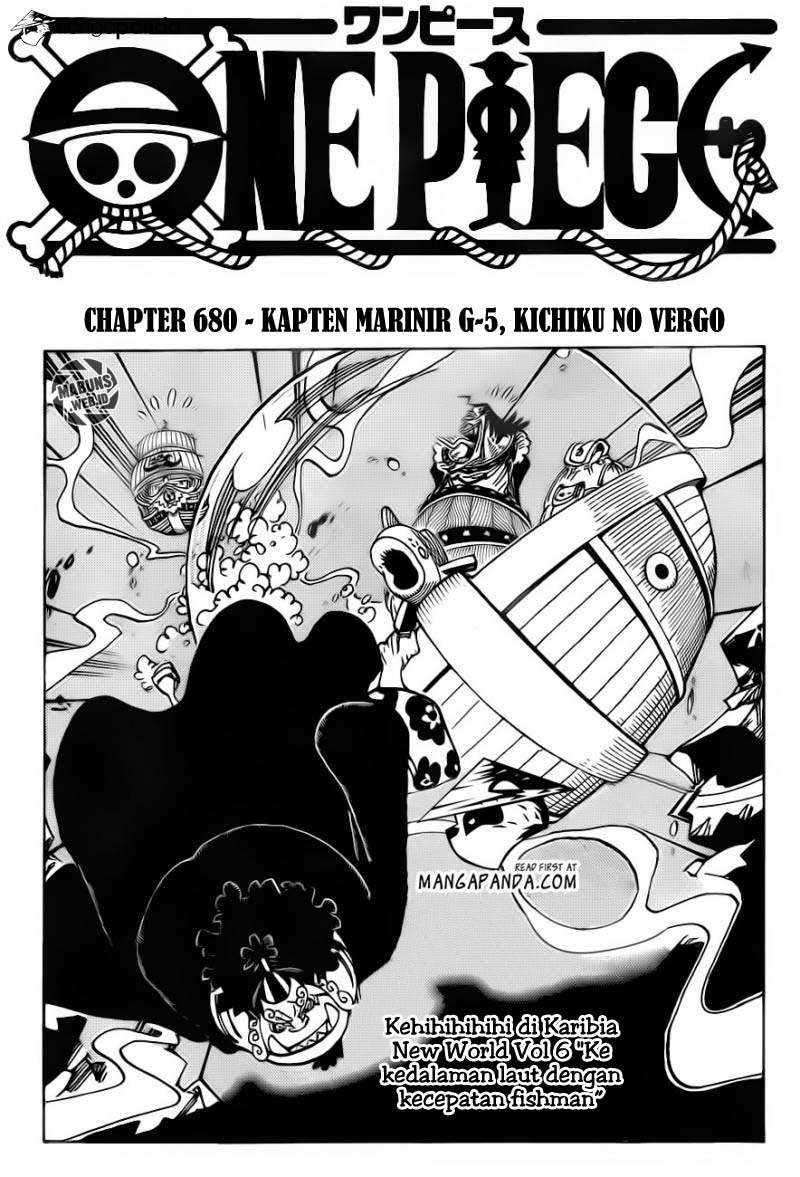 One Piece Chapter 680 - halaman 2