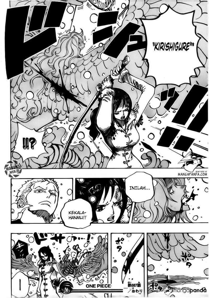 One Piece Chapter 687 - halaman 18