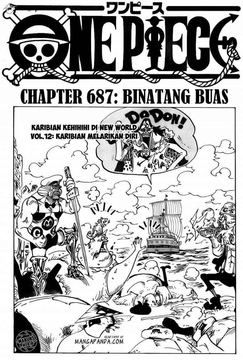 One Piece Chapter 687 - halaman 2