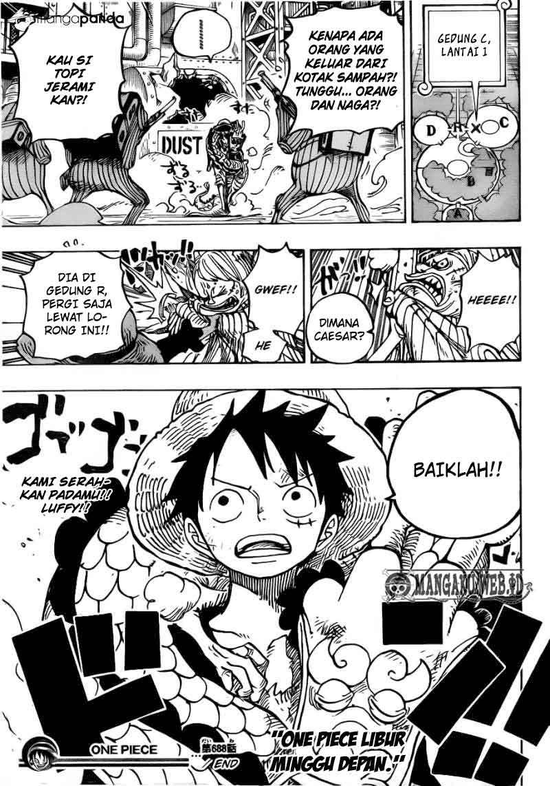 One Piece Chapter 688 - halaman 19