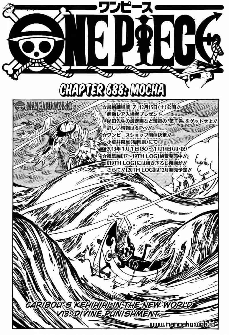 One Piece Chapter 688 - halaman 2