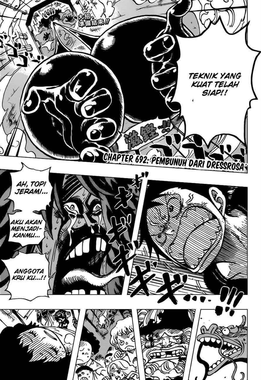 One Piece Chapter 692 - halaman 3
