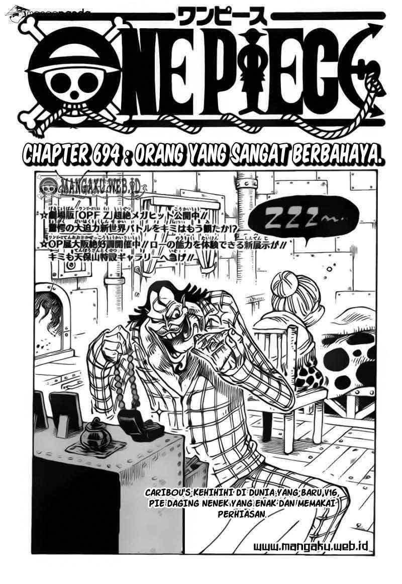 One Piece Chapter 694 - halaman 2