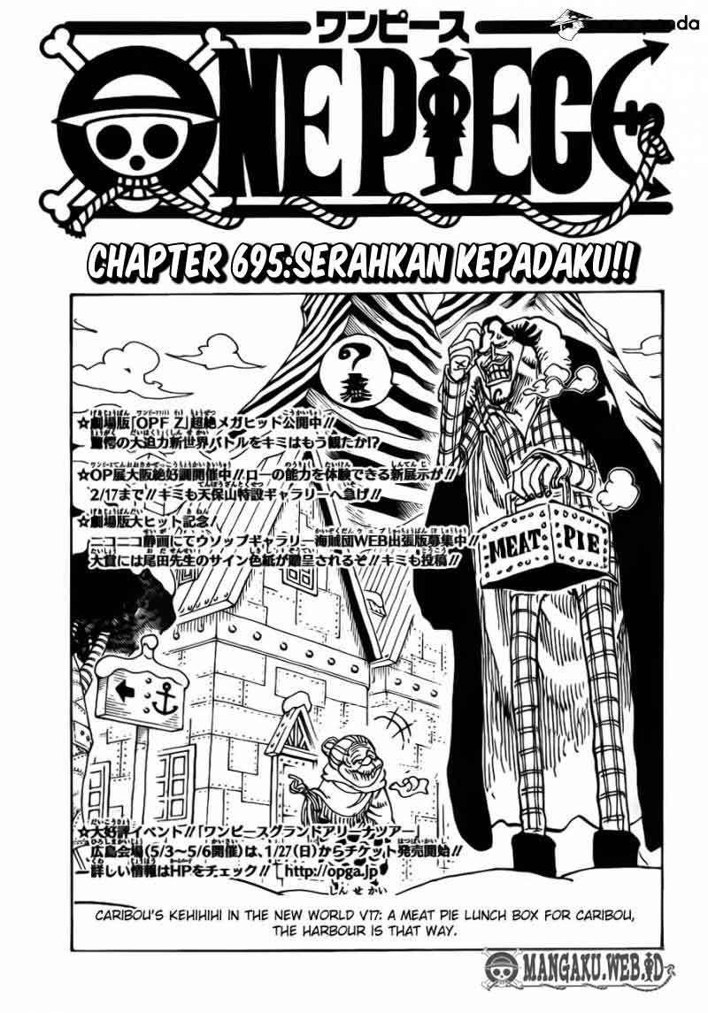 One Piece Chapter 695 - halaman 2