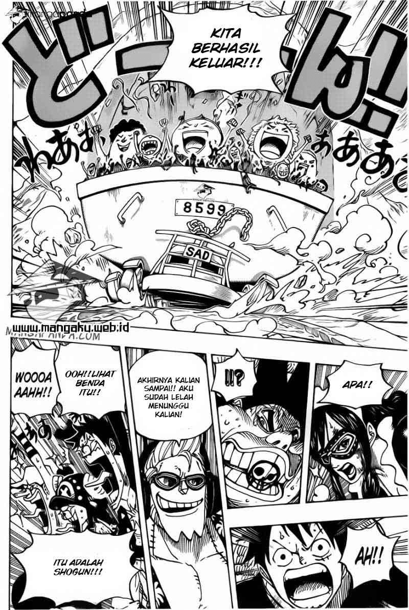 One Piece Chapter 695 - halaman 8
