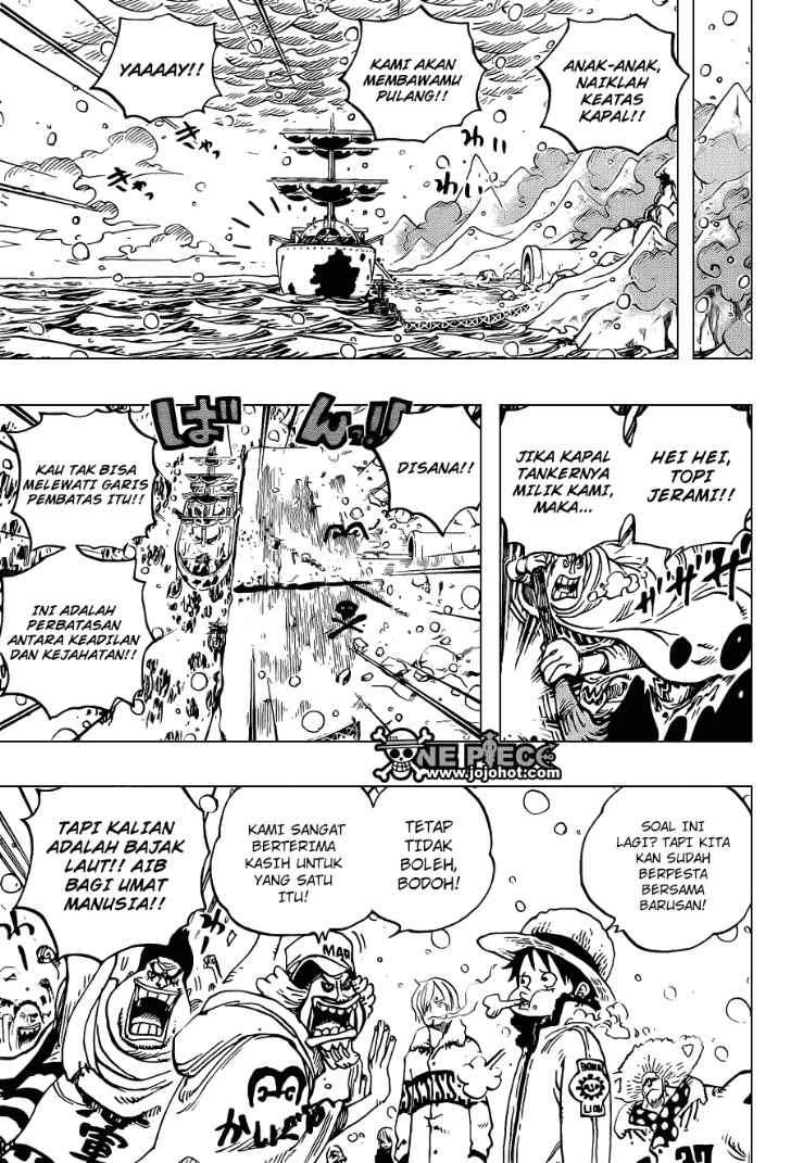 One Piece Chapter 697 - halaman 6